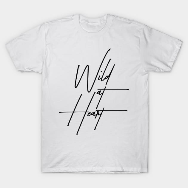 Wild at Heart - Minimalist T-Shirt by StudioGrafiikka